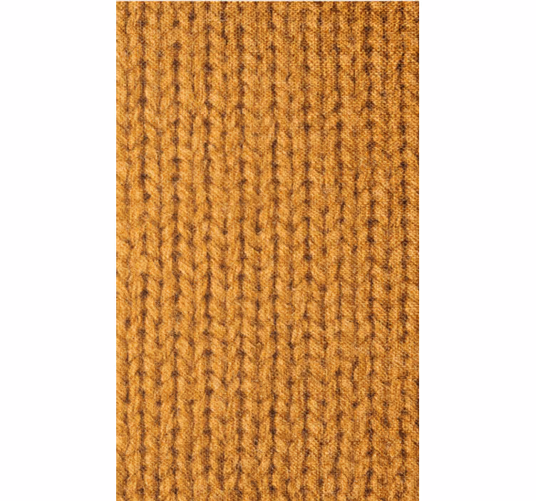 Papier peint salon imitation fibre naturelle orange - TenStickers