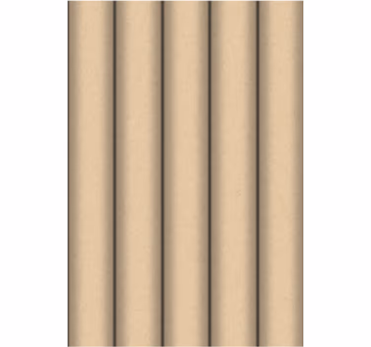 Papier peint salon motif minimaliste tubes marron - TenStickers