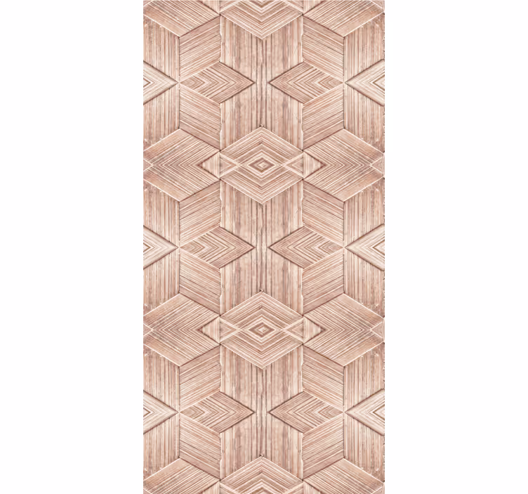 Papier peint salon effet texture bois clair - TenStickers