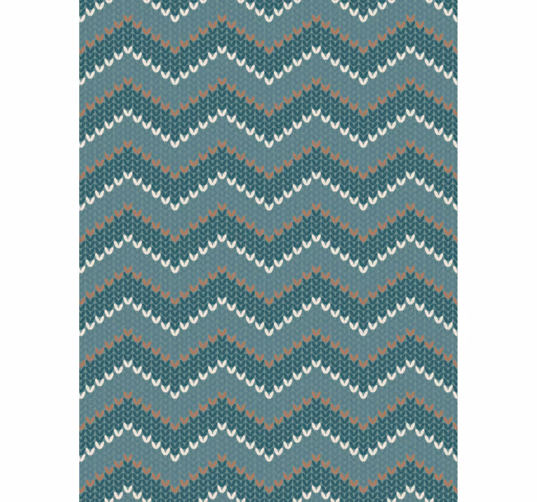 Papier peint salon imitation fibre naturelle bleue - TenStickers