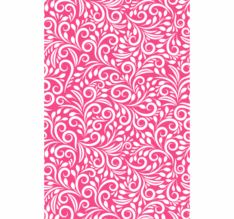 Papier peint salon motif floral en spirale - TenStickers