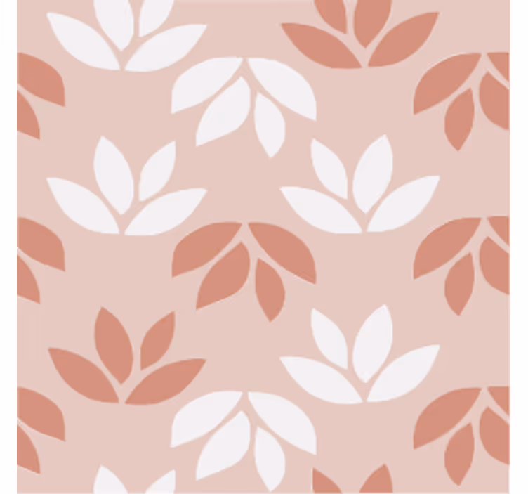 Papier peint vintage sous-verre floral rose - TenStickers