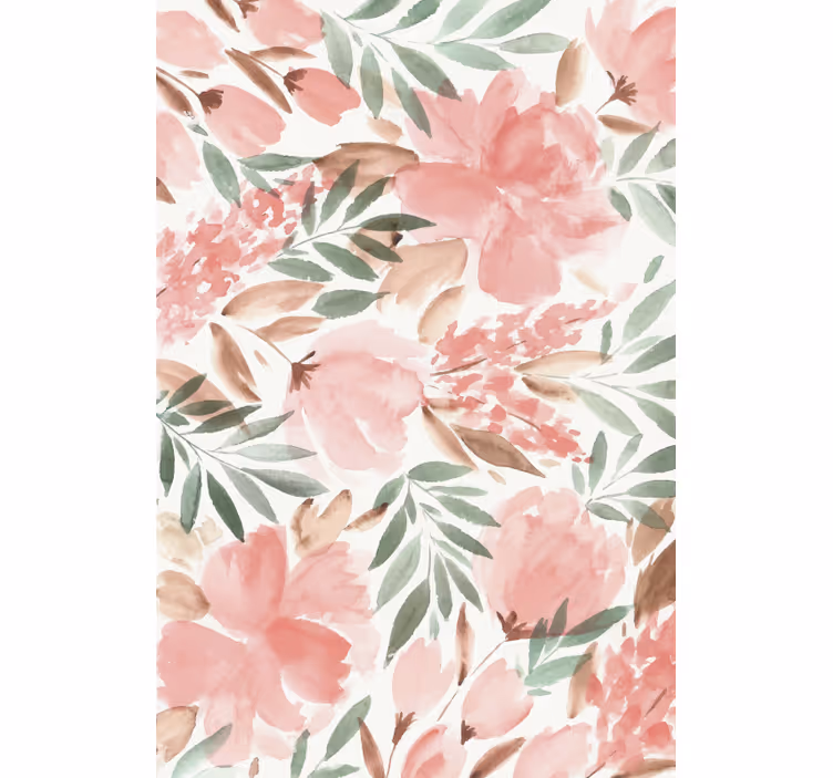 Papier peint floral fleurs en pleine floraison - TenStickers