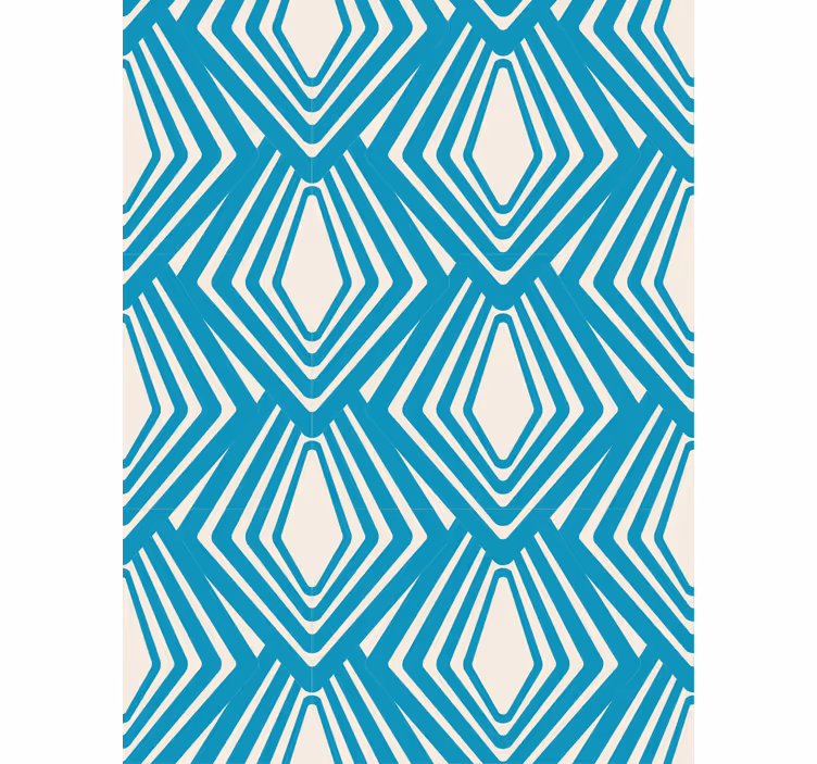 Papier peint formes géométriques motif diamants - TenStickers
