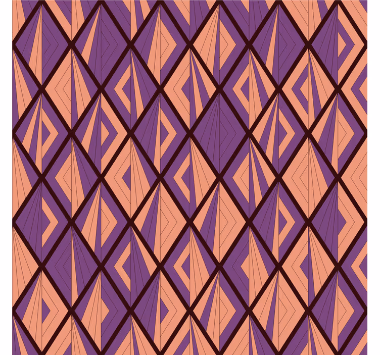 Papier peint formes géométriques motif diamant - TenStickers
