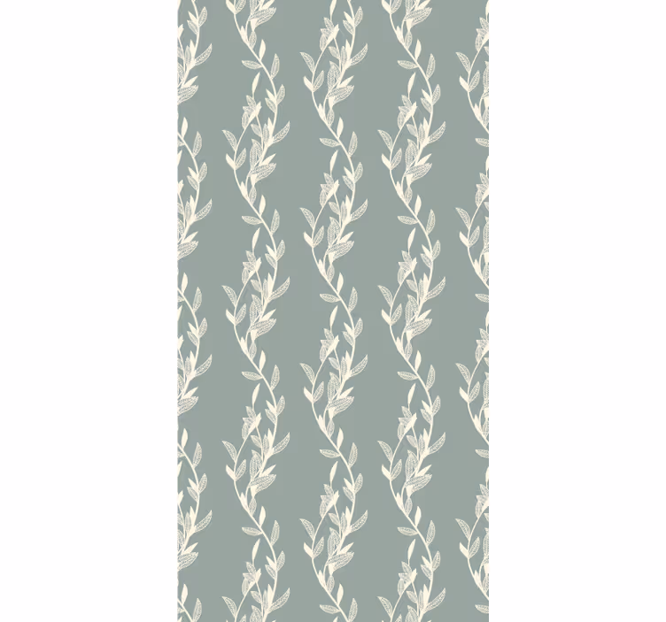 Papier peint arbres style provençal petites feuilles - TenStickers