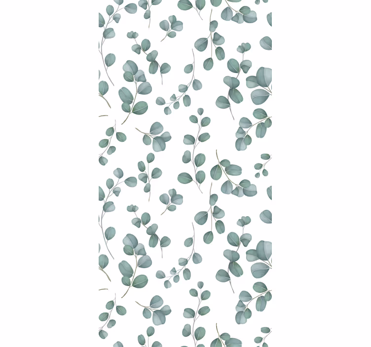 Papier peint salon motif feuilles d'eucalyptus - TenStickers