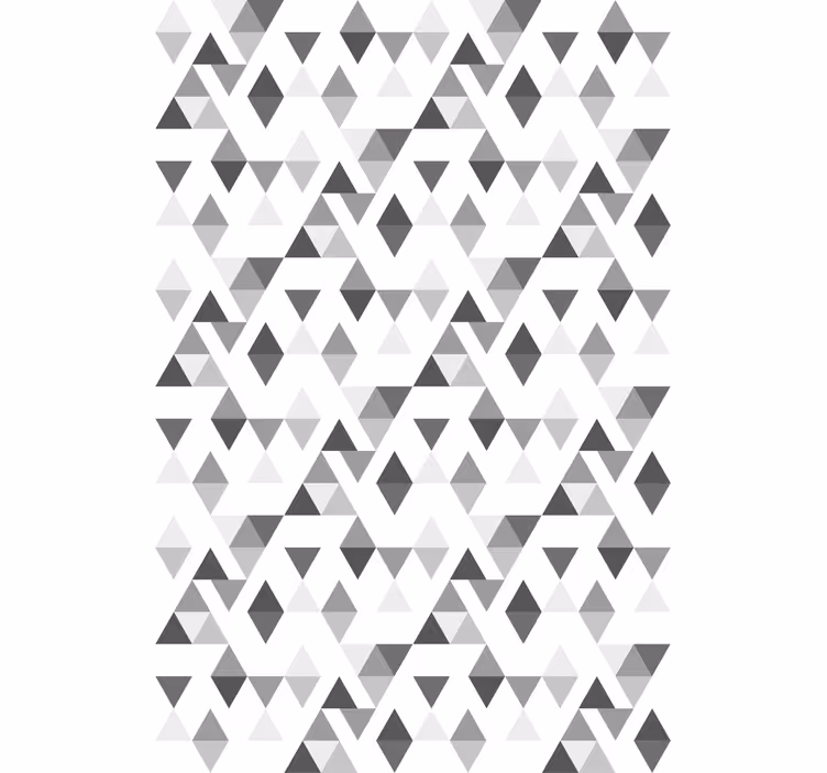 Papier peint moderne motif triangles gris - TenStickers