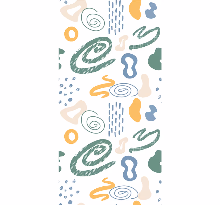 Papier peint moderne formes peintes abstraites - TenStickers