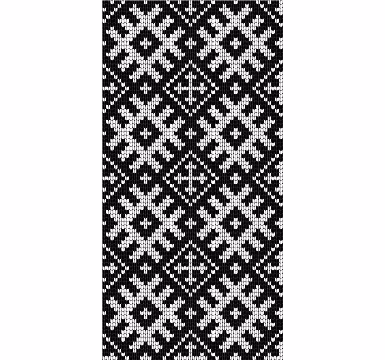 Papier peint moderne motif carrés vikings enchaînés - TenStickers