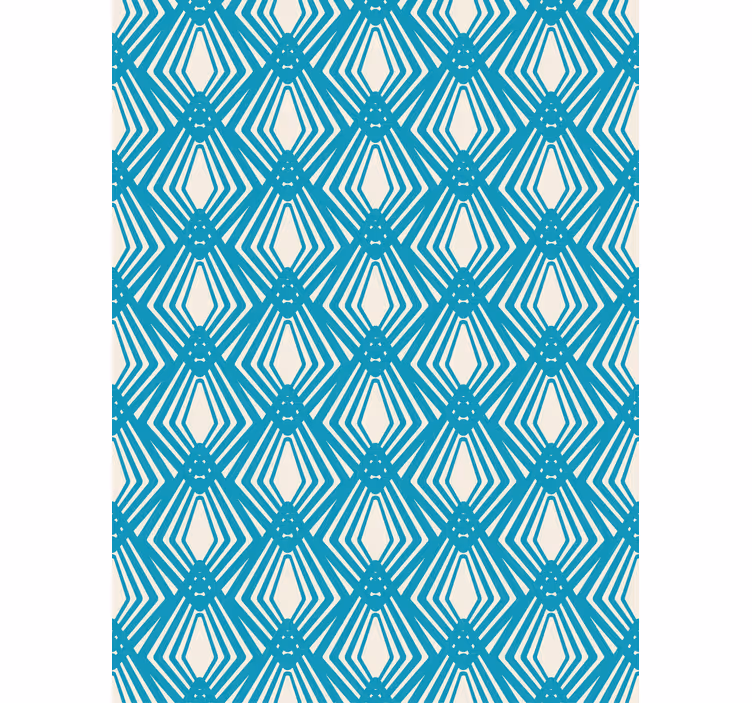 Papier peint moderne design abstrait bleu minimaliste - TenStickers