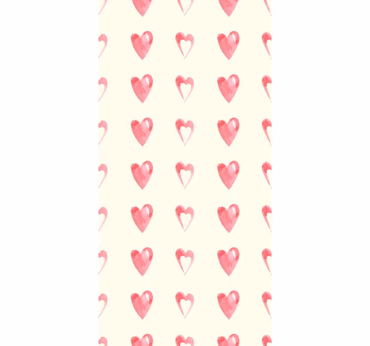 Papier peint moderne cœurs perdus décoratifs - TenStickers