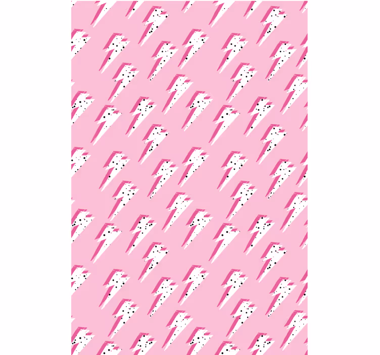 Papier peint moderne éclair rose - TenStickers