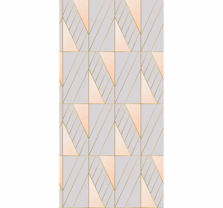 Papier peint moderne à lignes géométriques - TenStickers
