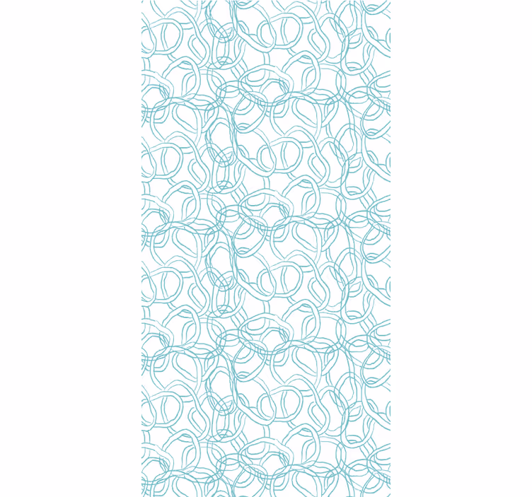 Papier peint moderne circulaire abstrait - TenStickers