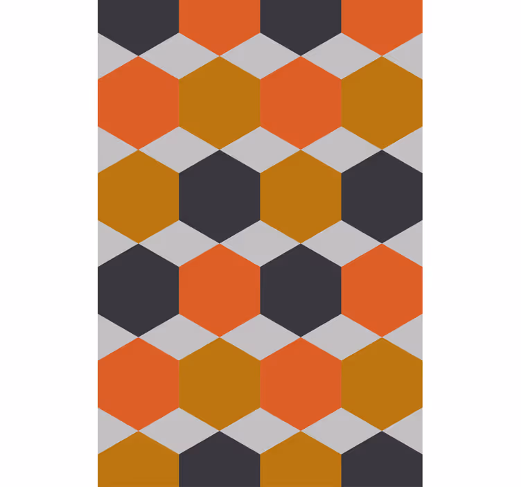 Papier peint moderne motif hexagonal - TenStickers