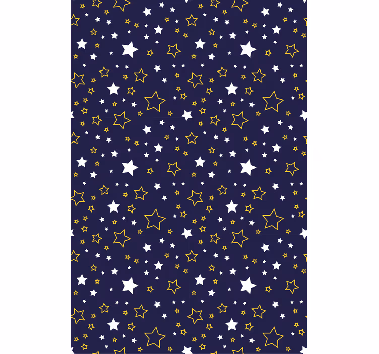 Papier peint chambre enfant motif nuit étoilée - TenStickers