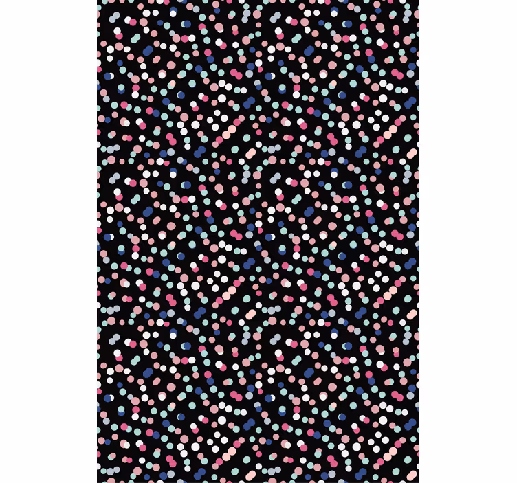 Papier peint chambre ado motif à pois colorés - TenStickers