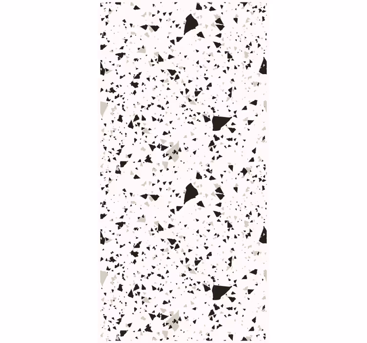 Papier peint cuisine terrazzo gris blanc et noir - TenStickers