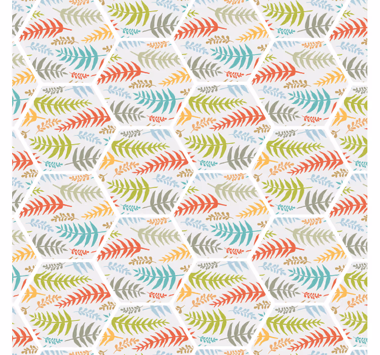 Papier peint cuisine carreaux de plantes cuisine - TenStickers