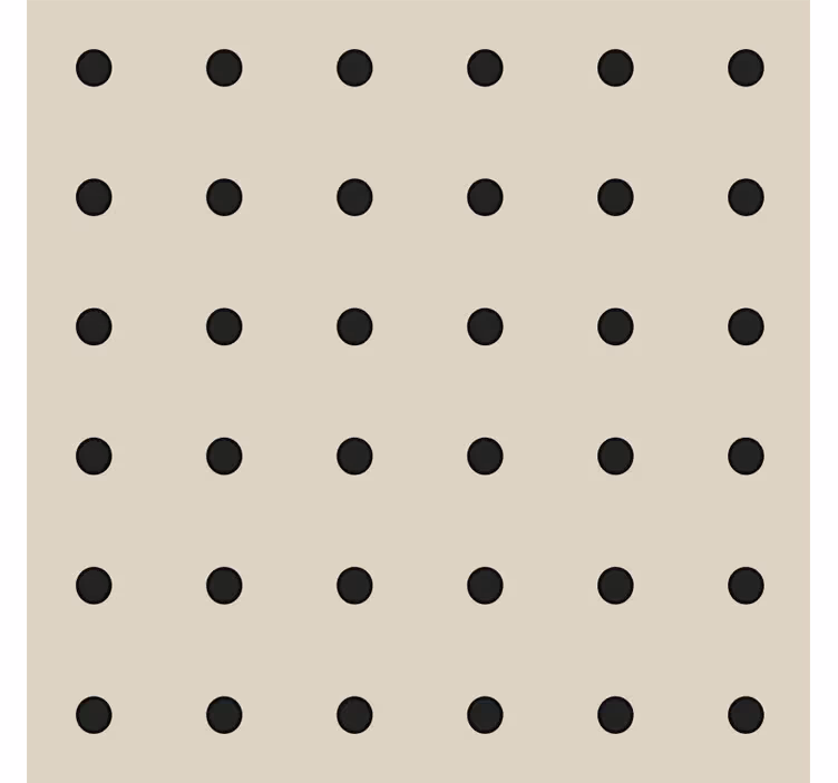 Papier peint cuisine motif pois beiges - TenStickers