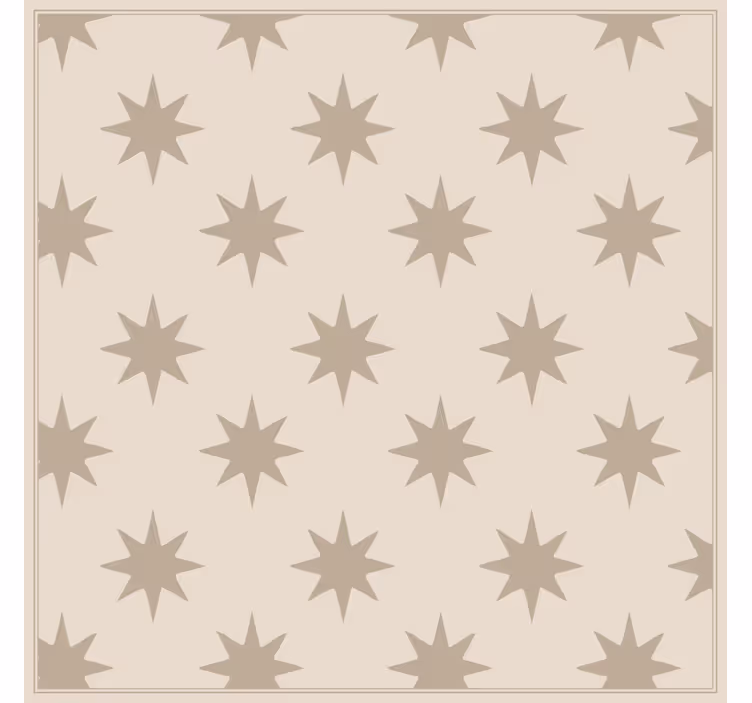 Papier peint cuisine motif étoilé beige - TenStickers