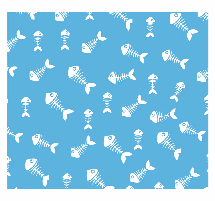 Papier peint cuisine squelette pesant - TenStickers