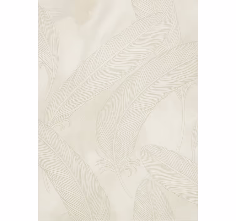 Papier peint salon plume en relief - TenStickers