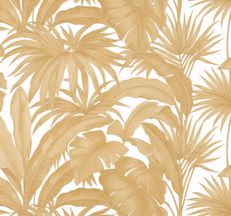 Papier peint salon palmier d'or - TenStickers