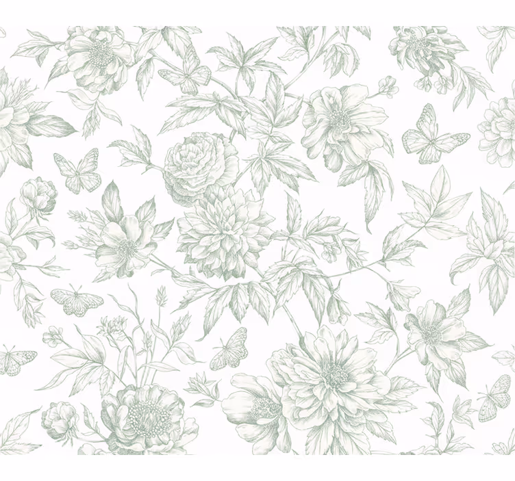 Papier peint chambre adulte pivoines en fleurs - TenStickers