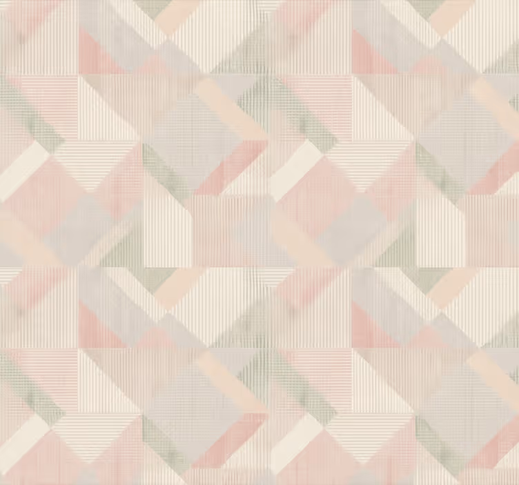 Papier peint chambre adulte géométrique tissé pastel - TenStickers