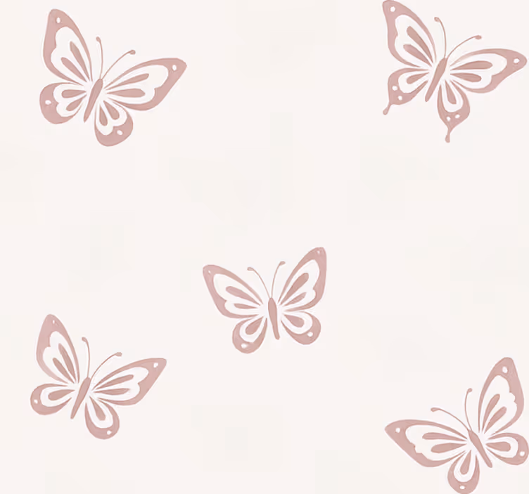 Papier peint chambre adulte papillon en vol fantaisiste - TenStickers
