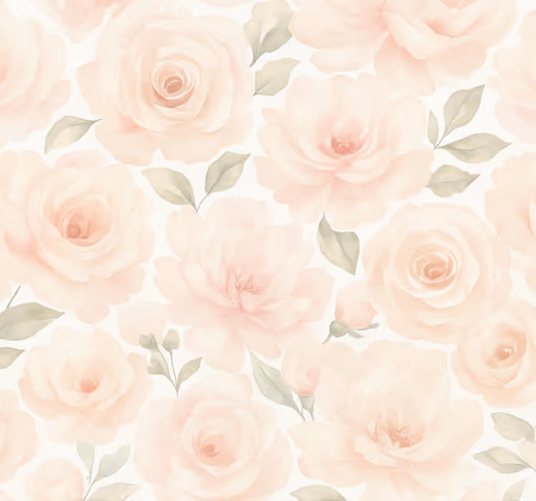 Papier peint salon pivoine rose vintage - TenStickers