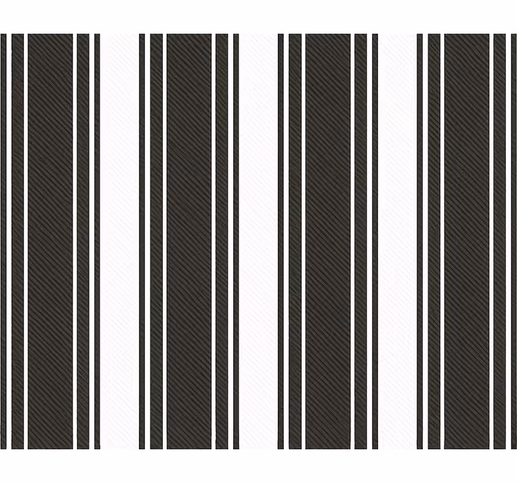 Papier peint salon rayures vintage noir et blanc - TenStickers