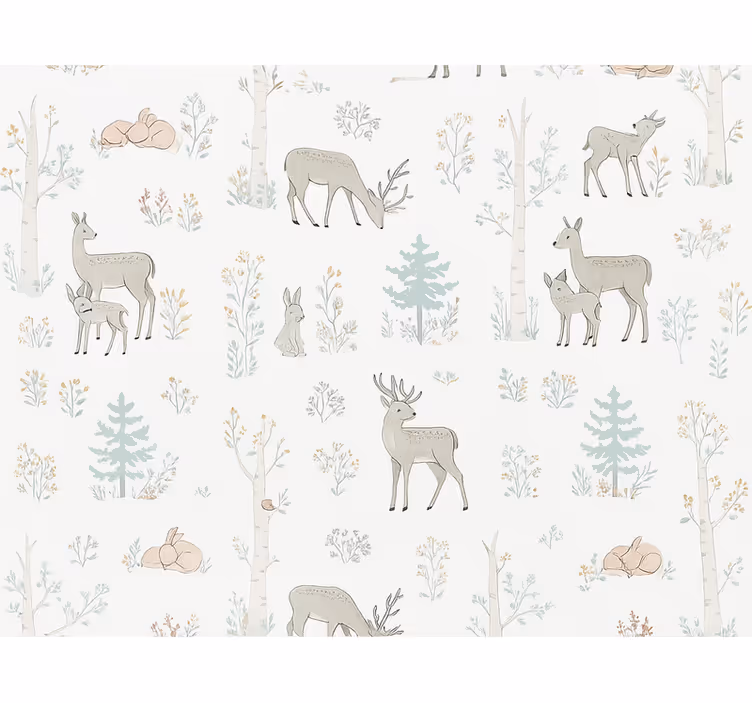 Papier peint chambre adulte floral pour enfants - TenStickers
