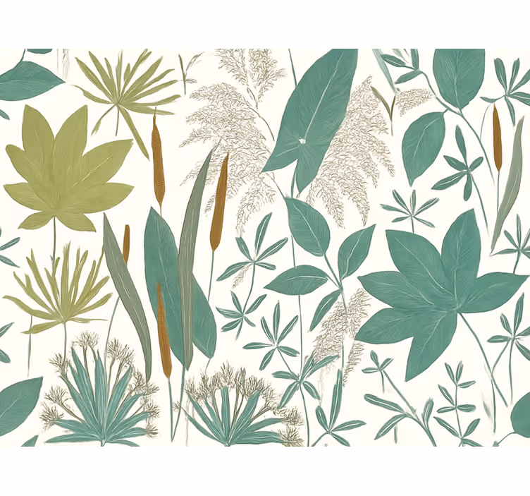 Papier peint salon jungle tropicale - TenStickers