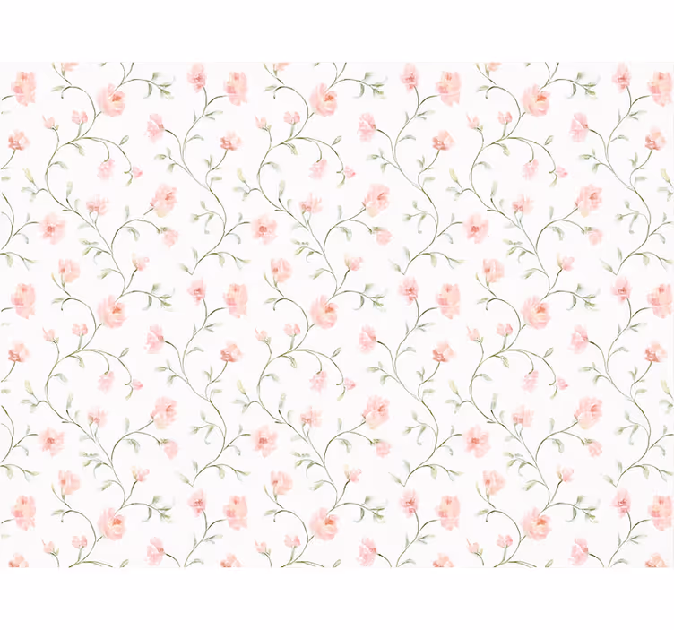 Papier peint chambre adulte fleurs botaniques roses - TenStickers