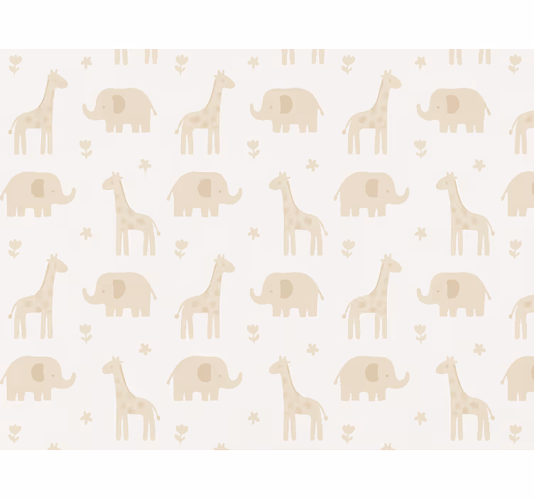 Papier peint chambre enfant motif rayé neutre - TenStickers