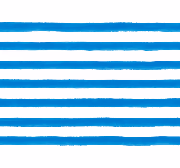 Papier peint ligne horizontale barres aquarelle bleue - TenStickers