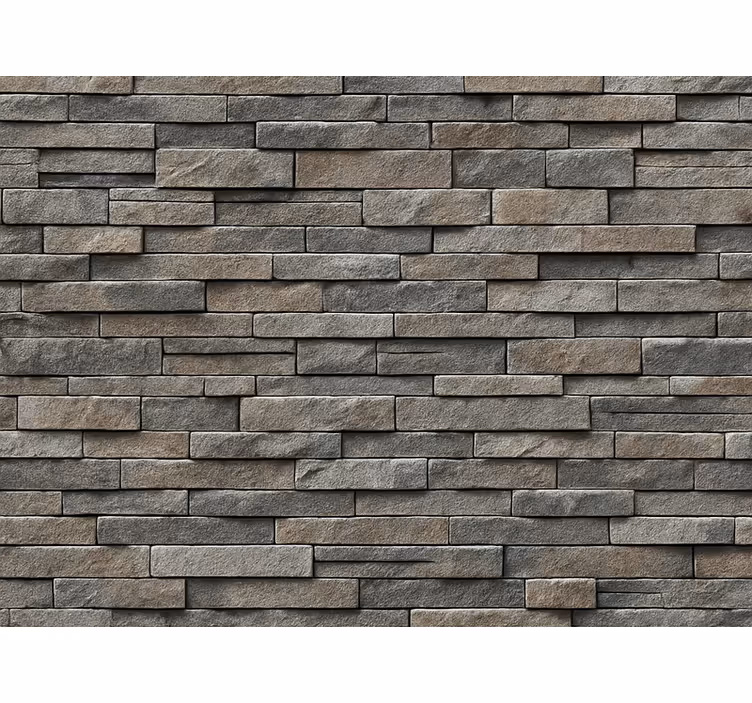 Papier peint pierre ledge stone terre naturelle - TenStickers