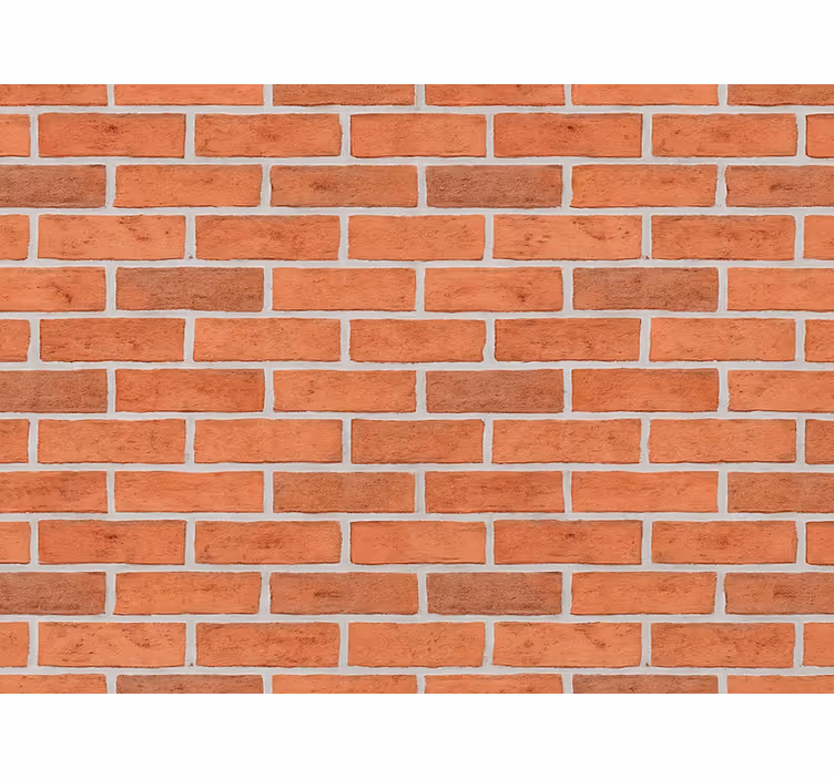 Papier peint briques mur en briques rouges classique - TenStickers