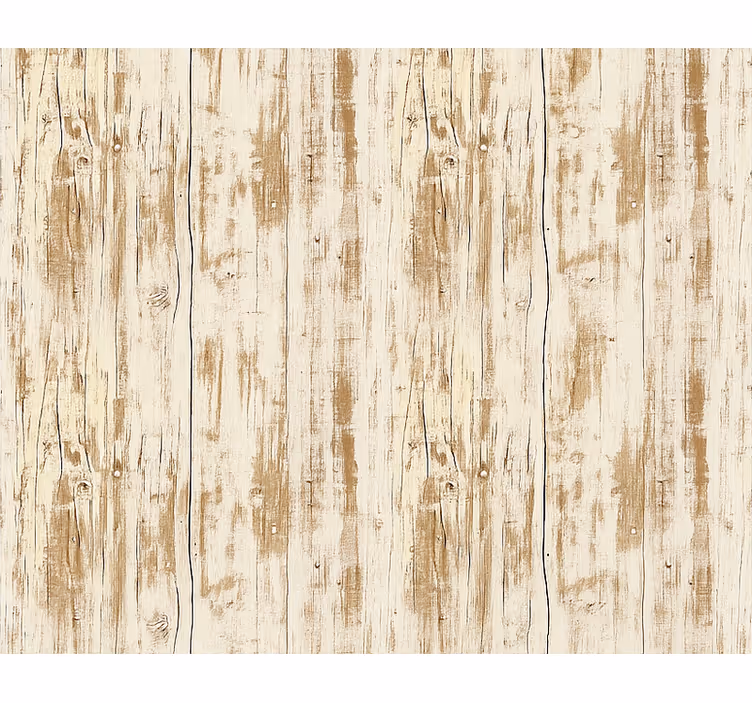 Papier peint salon bois blanchi effet planches - TenStickers