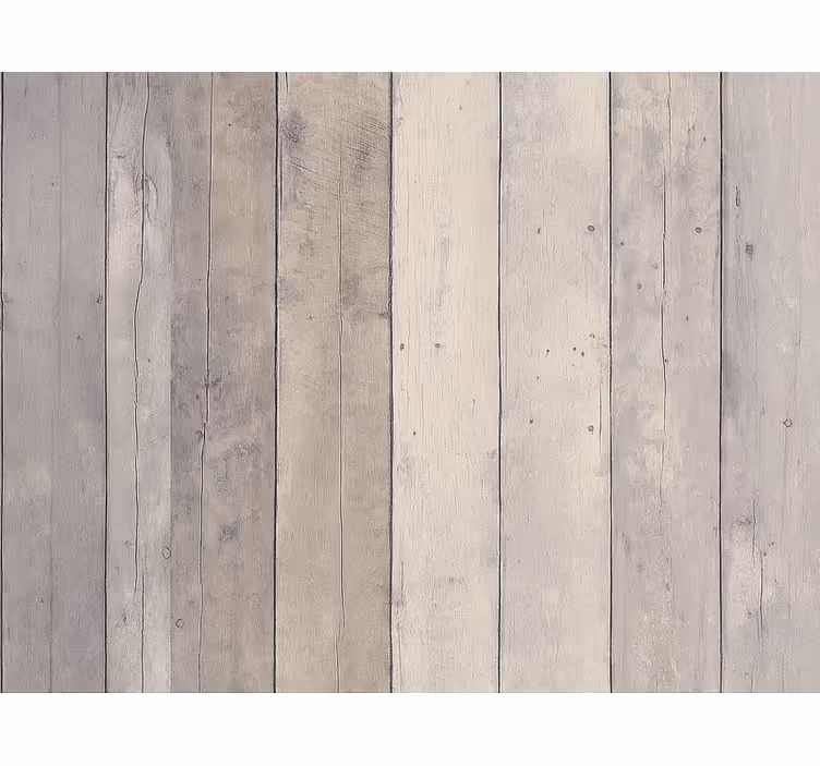 Papier peint salon effet panneau bois blanchi - TenStickers