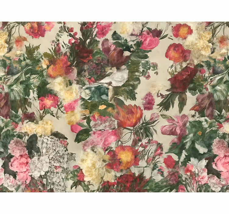 Papier peint chambre adulte design fleurs vintage - TenStickers