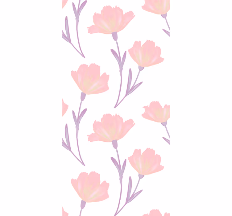 Papier peint floral thème doux Épanouissement - TenStickers