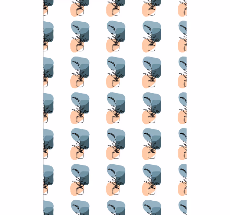 Papier peint floral design d'orchidées minimalistes - TenStickers