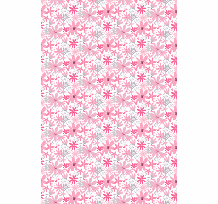 Papier peint fleuri yambo rose - TenStickers