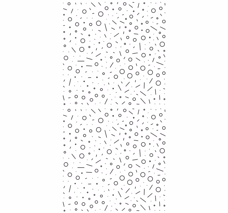 Papier peint chambre adulte motif formes noir et blanc - TenStickers