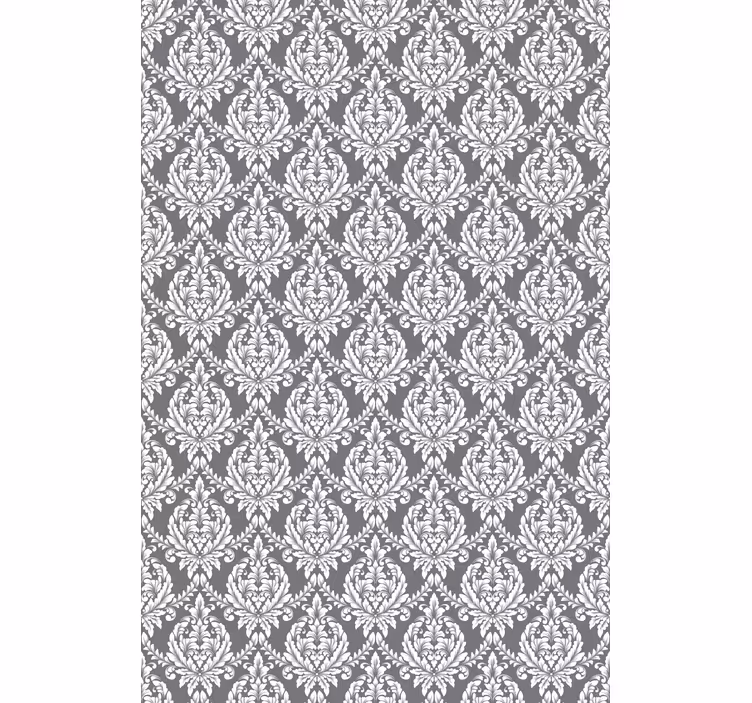 Papier peint chambre adulte motif damassé gris - TenStickers