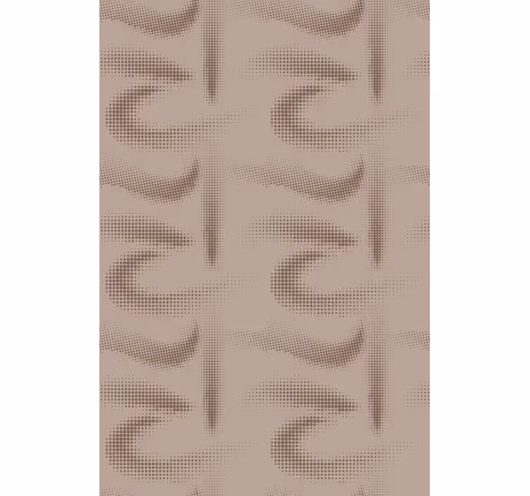 Papier peint chambre adulte motif courbé marron - TenStickers